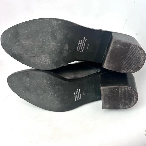 Jeffrey Campbell Zephyr Boot Size 9 Black Leather Lace-up Ankle Boots - Picture 9 of 11